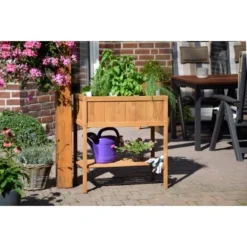 Dobar Hochbeet Mit Ablagefläche 76 Cm X 40 Cm X 80 Cm Braun 10 Dobar Hochbeet Mit Ablagefläche 76 Cm X 40 Cm X 80 Cm Braun -Günstiges Heissner Geschäft 2200 3856 58250 hochbeet 4