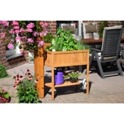 Dobar Hochbeet Mit Ablagefläche 76 Cm X 40 Cm X 80 Cm Braun 11 Dobar Hochbeet Mit Ablagefläche 76 Cm X 40 Cm X 80 Cm Braun -Günstiges Heissner Geschäft 2200 3856 58250 hochbeet 5