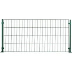 Einstabmattenzaun-Set Classic Grün 75 Cm X 1000 Cm