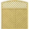 Sichtschutzzaun Element Gada Rundbogen Mit Gitter 179 Cm X 179 (193) Cm FSC® -Günstiges Heissner Geschäft 236685 3286 1085 gada 1