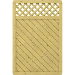 Sichtschutzzaun Element Gada Rechteck Mit Gitter 119 Cm X 179 Cm FSC®