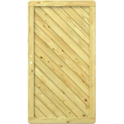 Sichtschutzzaun Element Gada Tor Gerade Für Schloss 98 Cm X 179 Cm FSC®