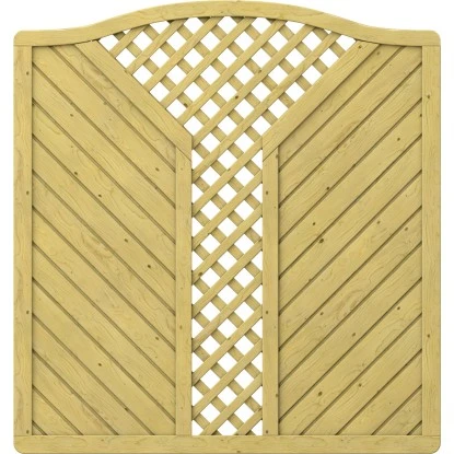 Sichtschutzzaun Element Gada Krone Mit V-Gitter 179 Cm X 179 (193) Cm FSC® 3 Sichtschutzzaun Element Gada Krone Mit V-Gitter 179 Cm X 179 (193) Cm FSC®