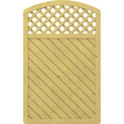 Sichtschutzzaun Element Gada Rundbogen Mit Gitter 119 Cm X 179 (193) Cm FSC®
