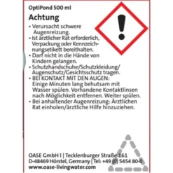 Oase AquaActiv Teich Stabilisierer OptiPond 500 Ml -Günstiges Heissner Geschäft 2439 gefahrstoffetikett 1 2