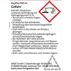 Oase AquaActiv Sauerstoff Soforthilfe OxyPlus 500 Ml -Günstiges Heissner Geschäft 2439 gefahrstoffetikett 1 3