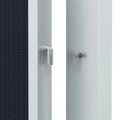 Zaun Zubehör Pfosten Weave/Stone Silber 150 Cm 4 Zaun Zubehör Pfosten Weave/Stone Silber 150 Cm – Bild 2