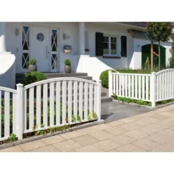 Gartenzaun Element Longlife Cleo Weiß Gerade 180 Cm X 85 Cm -Günstiges Heissner Geschäft 253740 picture 3