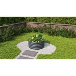 Vitavia Hochbeet 401 Vita Rund Granit B 82cm X L 162 Cm X H 40 Cm -Günstiges Heissner Geschäft 256261 2298 40004034 2 1