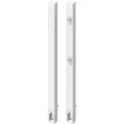 Torpfostenset Einzeltor Einbet. Weiß Torhöhe 70 8 Cm X 8 Cm X 145 Cm