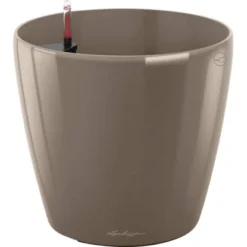Lechuza Pflanzgefäß Classico Premium Ø 60 Cm X 56 Cm Taupe Hochglanz