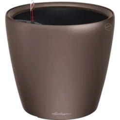 Lechuza Pflanzgefäß Classico Premium LS Ø 22 Cm X 21 Cm Espresso Metallic