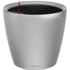 Lechuza Pflanzgefäß Classico Premium LS Ø 22 Cm X 21 Cm Silber Metallic