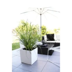 Lechuza Pflanzgefäß Cube Premium 30 Cm X 30 Cm Weiß Hochglanz -Günstiges Heissner Geschäft 261547 4186 5