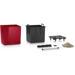 Lechuza Pflanzgefäß Cube Premium 30 Cm X 30 Cm Scarlet Rot Hochglanz -Günstiges Heissner Geschäft 261570 4186 2