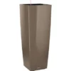 Lechuza Pflanzgefäß Cubico Alto Premium 40 Cm X 40 Cm Taupe Hochglanz -Günstiges Heissner Geschäft 261659 4186 1