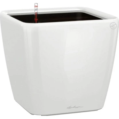 Lechuza Pflanzgefäß Quadro Premium LS 50 Cm X 50 Cm X 47 CmWeiß Hochglanz 3 Lechuza Pflanzgefäß Quadro Premium LS 50 Cm X 50 Cm X 47 CmWeiß Hochglanz