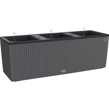 Lechuza Pflanzgefäß Trio Cottage 100 Cm X 32 Cm X 34 Cm Granit 3 Lechuza Pflanzgefäß Trio Cottage 100 Cm X 32 Cm X 34 Cm Granit