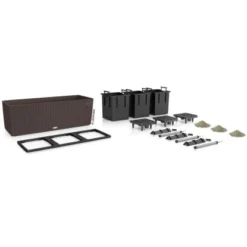 Lechuza Pflanzgefäß Trio Cottage 100 Cm X 32 Cm X 34 Cm Mokka -Günstiges Heissner Geschäft 262240 4186 2