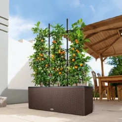 Lechuza Pflanzgefäß Trio Cottage 100 Cm X 32 Cm X 34 Cm Mokka -Günstiges Heissner Geschäft 262240 4186 4