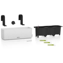 Lechuza Pflanzgefäß Cube Color Triple 40 Cm X 14 Cm X 14 Cm Weiß -Günstiges Heissner Geschäft 262620 4186 2