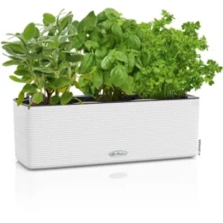 Lechuza Pflanzgefäß Cube Color Triple 40 Cm X 14 Cm X 14 Cm Weiß -Günstiges Heissner Geschäft 262620 4186 3