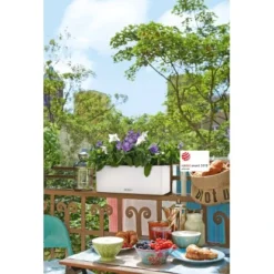 Lechuza Pflanzgefäß Cube Color Triple 40 Cm X 14 Cm X 14 Cm Weiß -Günstiges Heissner Geschäft 262620 4186 4