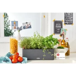 Lechuza Pflanzgefäß Cube Color Triple 40 Cm X 14 Cm X 14 Cm Schiefergrau -Günstiges Heissner Geschäft 262642 4186 4