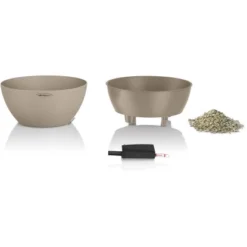 Lechuza Pflanzgefäß Cubeto Stone 40 Sandbeige Ø 40 Cm -Günstiges Heissner Geschäft 262682 4186 2