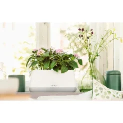 Lechuza Pflanzgefäß Yula Pflanztasche 38 Cm X 17 Cm X 33 Cm Weiß-Grau -Günstiges Heissner Geschäft 262795 4186 4