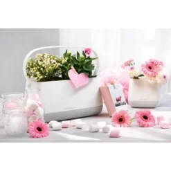 Lechuza Pflanzgefäß Yula Pflanztasche 38 Cm X 17 Cm X 33 Cm Weiß-Grau -Günstiges Heissner Geschäft 262795 4186 6