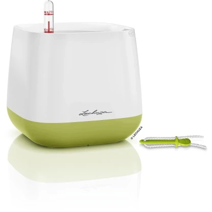 Lechuza Pflanzgefäß Yula 17 Cm X 17 Cm X 15 Cm Weiß-Grün 4 Lechuza Pflanzgefäß Yula 17 Cm X 17 Cm X 15 Cm Weiß-Grün – Bild 2