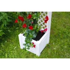 KHW Pflanzkasten Klein Mit Spalier Weiß -Günstiges Heissner Geschäft 2749075 4164 6