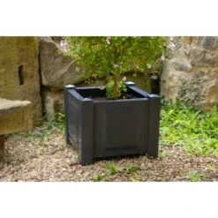 KHW Pflanzkasten Quadratisch Anthrazit -Günstiges Heissner Geschäft 2749166 4164 3