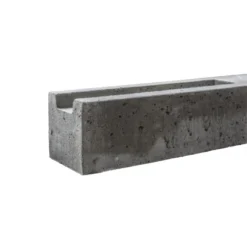 Betonzaun-Anfangspfosten Doppelseitig 80 Cm