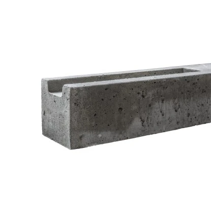 Betonzaun-Anfangspfosten Doppelseitig 80 Cm 3 Betonzaun-Anfangspfosten Doppelseitig 80 Cm