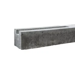 Betonzaun-Anfangspfosten Einseitig 80 Cm