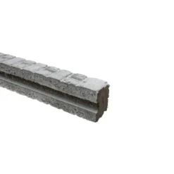 Betonzaun-Anfangspfosten "Klassik-Stein" 245 Cm