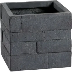 OBI Pflanztopf Gourdon 43,5 Cm X 43,5 Cm Anthrazit