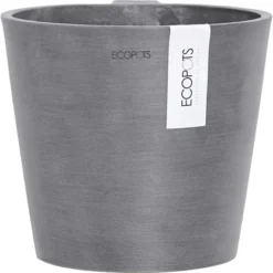 Ecopots Pflanztopf Amsterdam Wall Ø 20 Cm X 17,5 Cm Grau