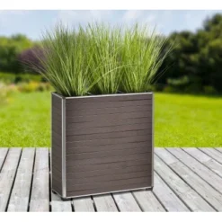 Gartenfreude Pflanzkübel WPC 74 Cm X 25,5 Cm X 75 Cm Braun -Günstiges Heissner Geschäft 320910 4655 42510839040991
