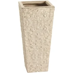 Pflanztopf Bernay 65 Cm X 31 Cm X 31 Cm Beige