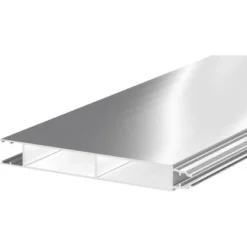 ZacAlu Zaunelement Alupanel Für Zaunpfosten Silbergrau 180 Cm