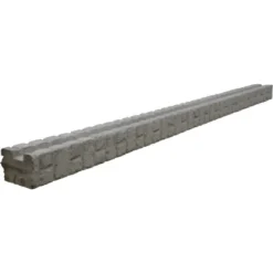 Betonzaun Mediterran Anfangspfosten 305 X 12 X 12,5 CmKlassik-Stein