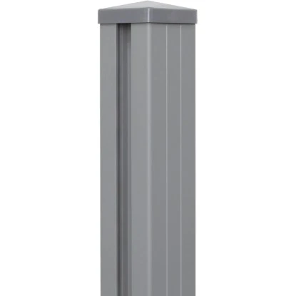 GroJaLumino Pfosten Silbergrau7x7x100 Cm Inkl. Kappe Zum Aufdübeln 3 GroJaLumino Pfosten Silbergrau7x7x100 Cm Inkl. Kappe Zum Aufdübeln