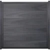 GroJaViento Zaunelement Steingrau Co-extrudiert 180 X 180 Cm Rahmen: Anthrazit