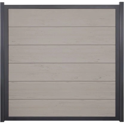 GroJaViento Zaunelement Bi-Color Sand 180 X 180 Cm Rahmen: Anthrazit 3 GroJaViento Zaunelement Bi-Color Sand 180 X 180 Cm Rahmen: Anthrazit