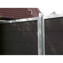 GroJaViento Zaunelement Anthrazitgrau 180 X 180 Cm Rahmen: Silber -Günstiges Heissner Geschäft 353157 210717241100600 3