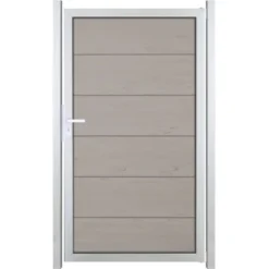 GroJaViento Zauntor Bi-Color Sand 100x180 Cm Rahmen: Silber