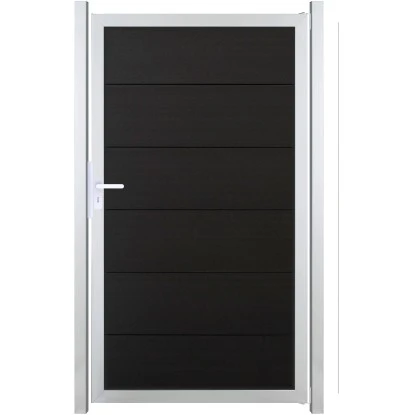 GroJaViento Zauntor Anthrazitgrau 100x180 Cm Rahmen: Silber 3 GroJaViento Zauntor Anthrazitgrau 100x180 Cm Rahmen: Silber